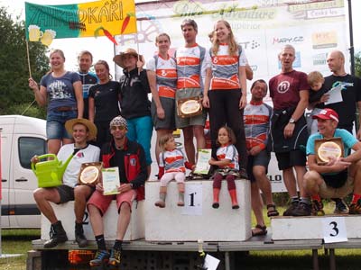 Bike adventure 2014 - Ekonom Praha na 1. místě v týmech