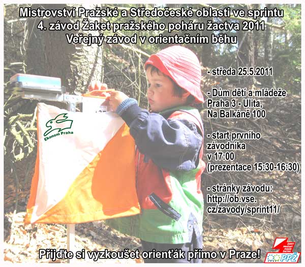 Mistrovství Prahy ve sprintu 2011 - plakát